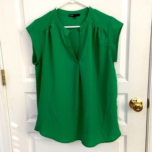 Gibson x Ruthie split neck blouse